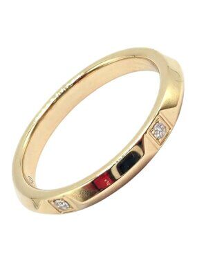 Authentic! Tiffany & Co. 18k Yellow Gold Diamond True 2.5mm Band Ring sz 6